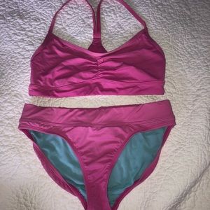 pink athleta bikini